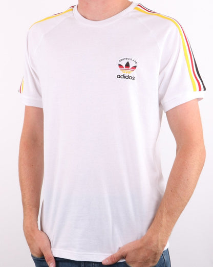 Adidas Originals 3-Streifen Deutsch T-Shirt Weiß