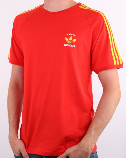 Adidas Originals 3-Streifen Espana T-Shirt Rot/Gelb