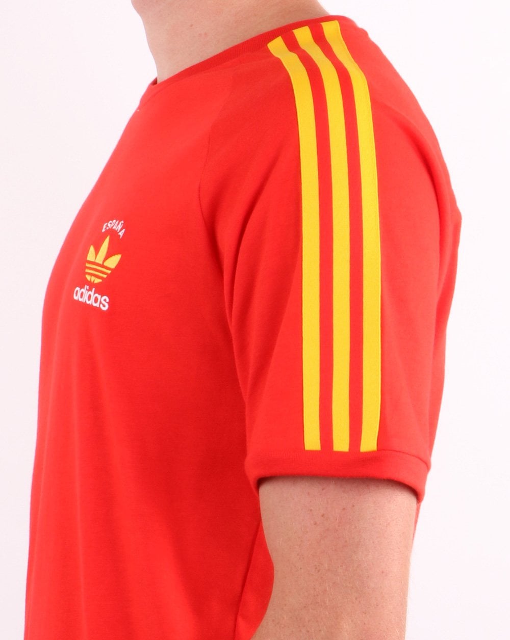 Adidas Originals 3-Streifen Espana T-Shirt Rot/Gelb