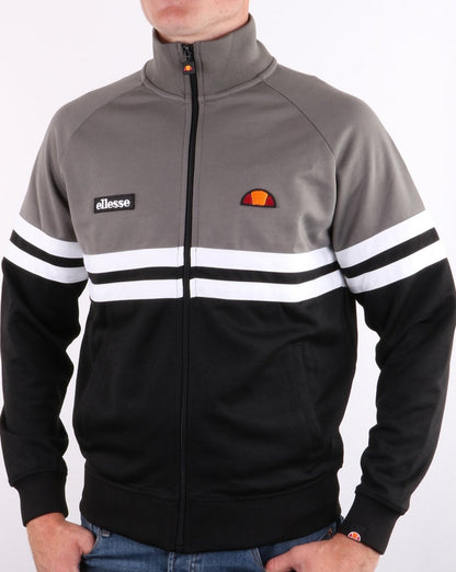 Ellesse Rimini Trainingsjacke Grau/Schwarz/Weiß