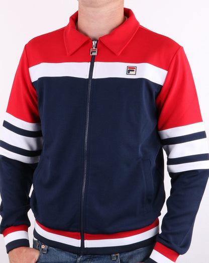 Fila Vintage Courto Trainingsjacke Rot/Marineblau/Weiß