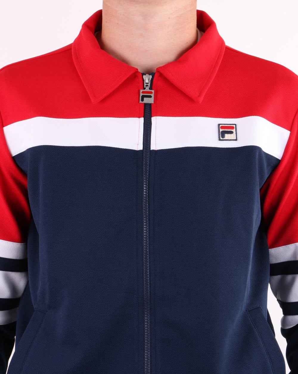 Fila Vintage Courto Trainingsjacke Rot/Marineblau/Weiß