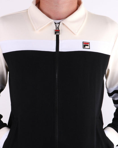 Fila Vintage Courto Trainingsjacke Schwarz/Creme/Weiß