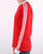Adidas Originals 3 Stripes Long Sleeve Tee Scarlet Red