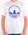 Adidas Originals Circle Trefoil T Shirt White/blue