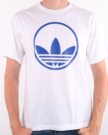 Adidas Originals Circle Trefoil T-Shirt Weiß/Blau