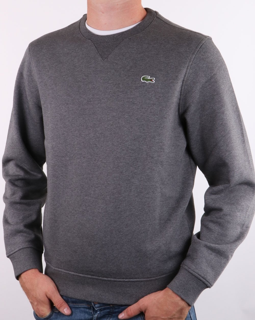 Lacoste Crew Neck Sweatshirt Graphite