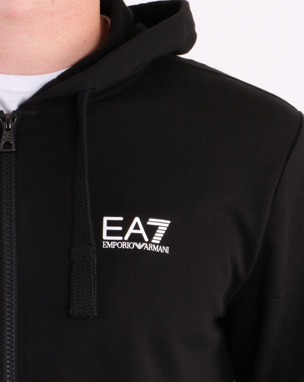 Emporio Armani EA7 Hoodie Black/White