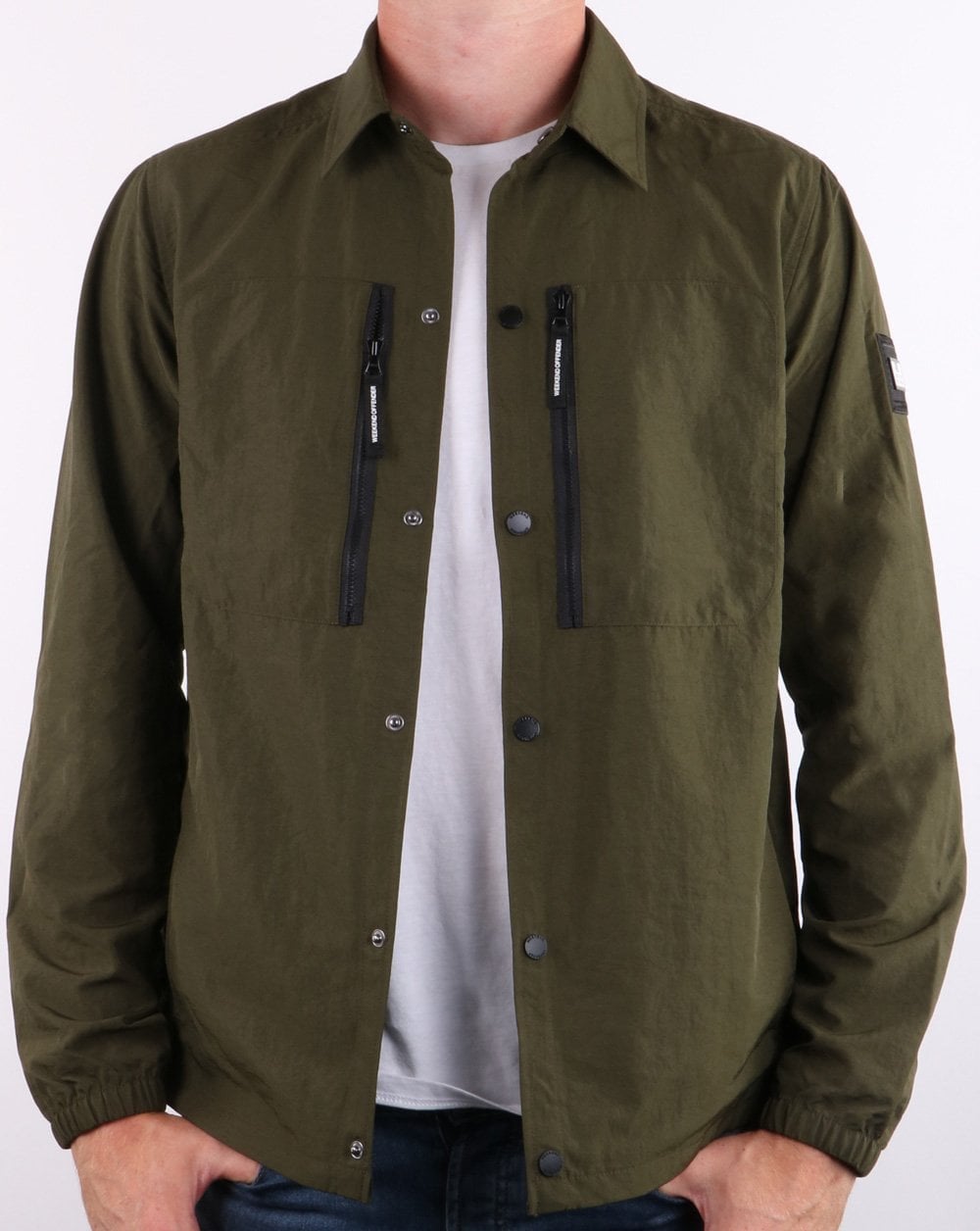 Weekend Offender – Überhemd mit Reißverschlusstasche, Deep Forest