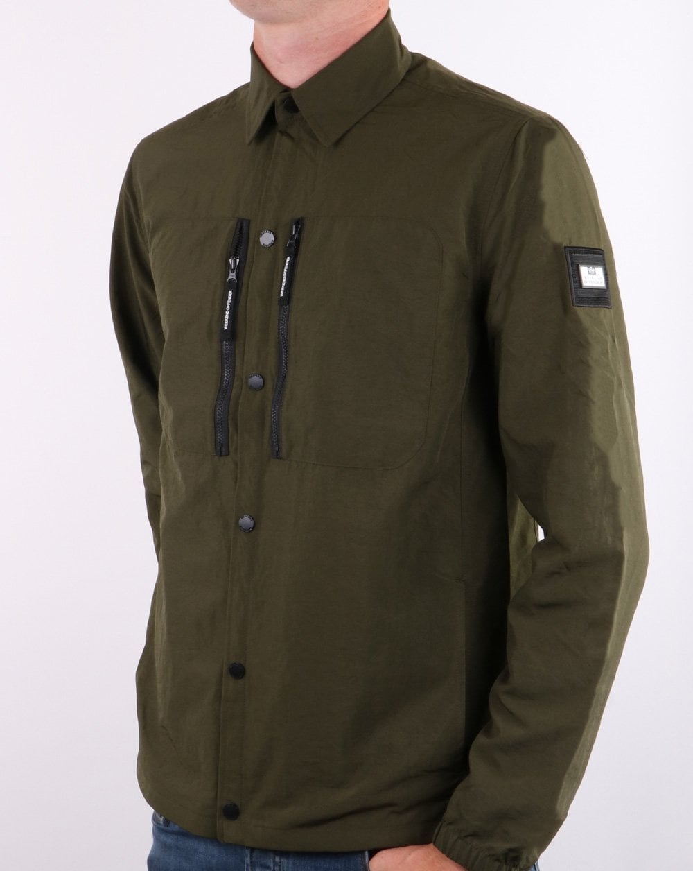 Weekend Offender – Überhemd mit Reißverschlusstasche, Deep Forest