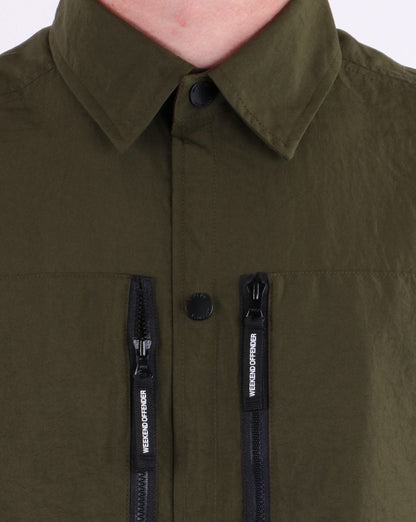 Weekend Offender – Überhemd mit Reißverschlusstasche, Deep Forest
