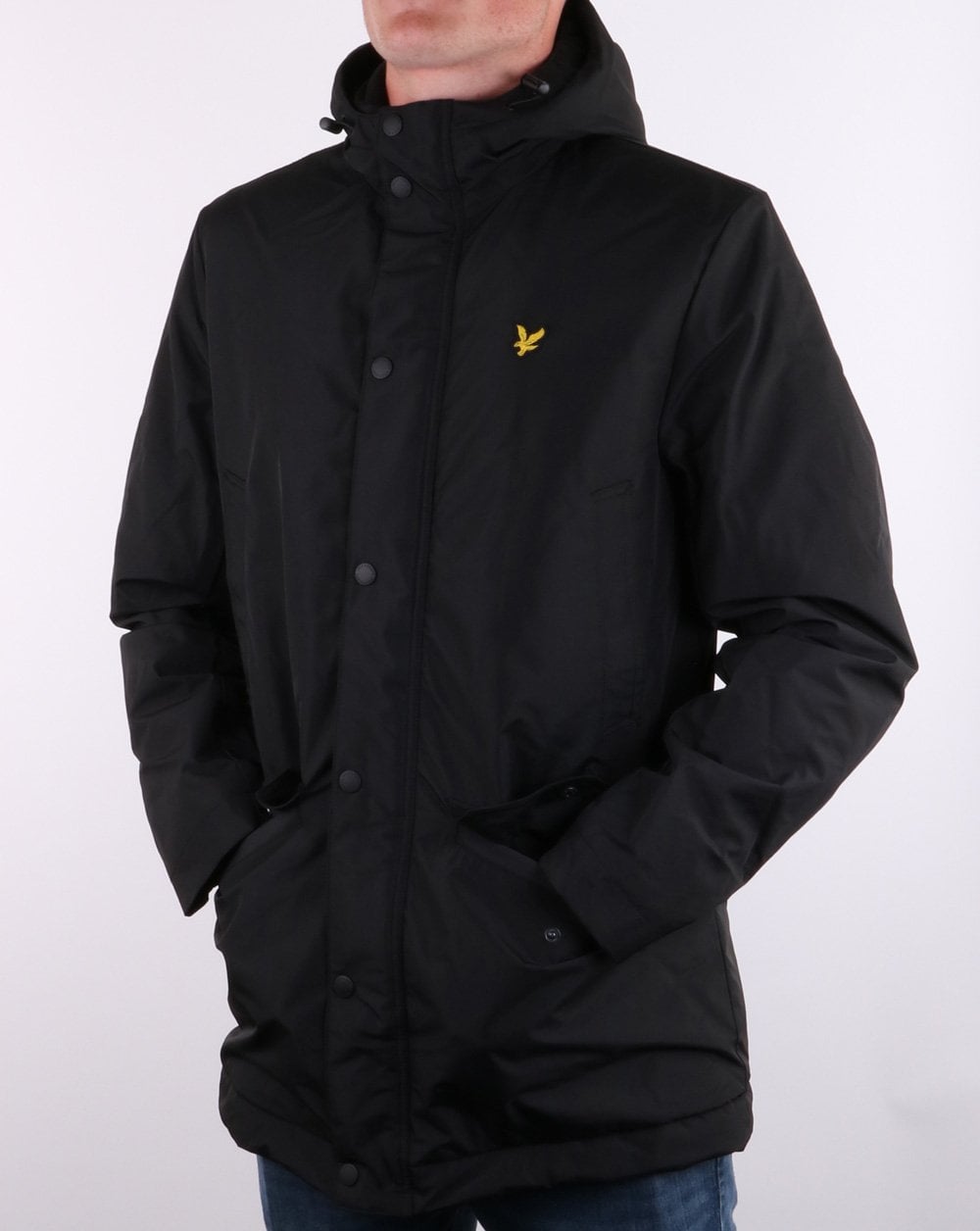Lyle And Scott – Techincal Parka in Tiefschwarz