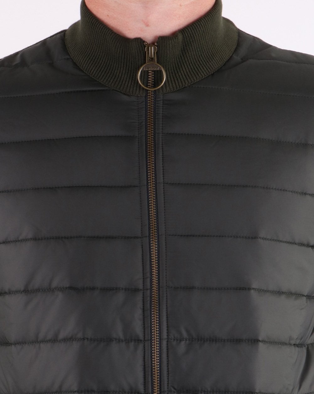 Barbour Jacke mit durchgehendem Reißverschluss, Waldgrün