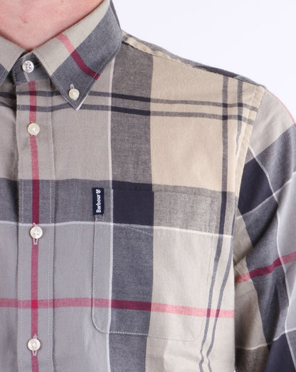 Barbour – Tailor Fit – Hemdkleid mit Tartan-Muster in Blau