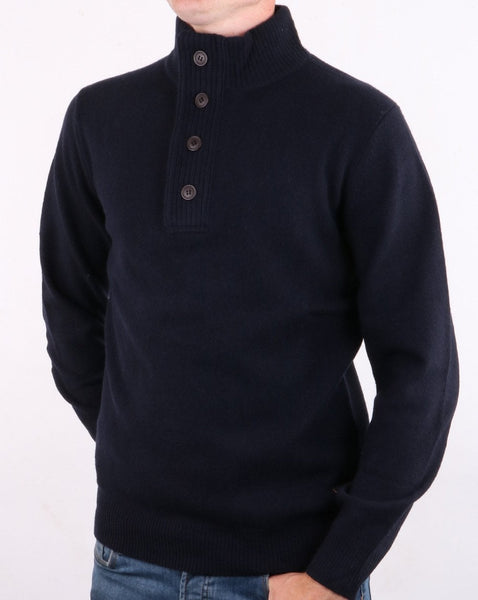 Barbour Patch Half Zip Jumper Navy