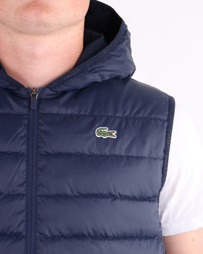 Lacoste Kapuzenweste Marineblau