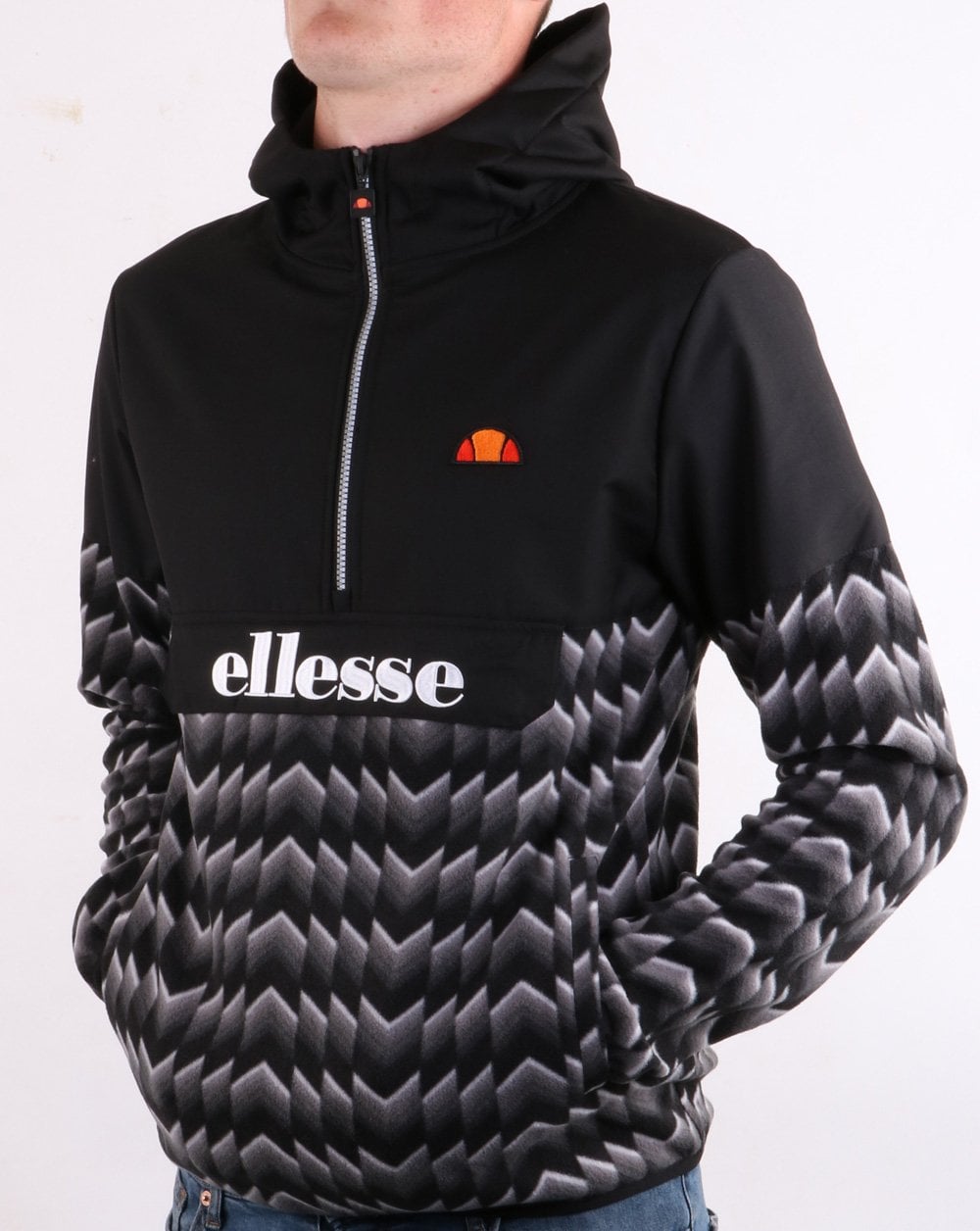 Ellesse Fleecejacke Schwarz/Grau
