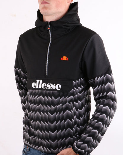 Ellesse Fleecejacke Schwarz/Grau