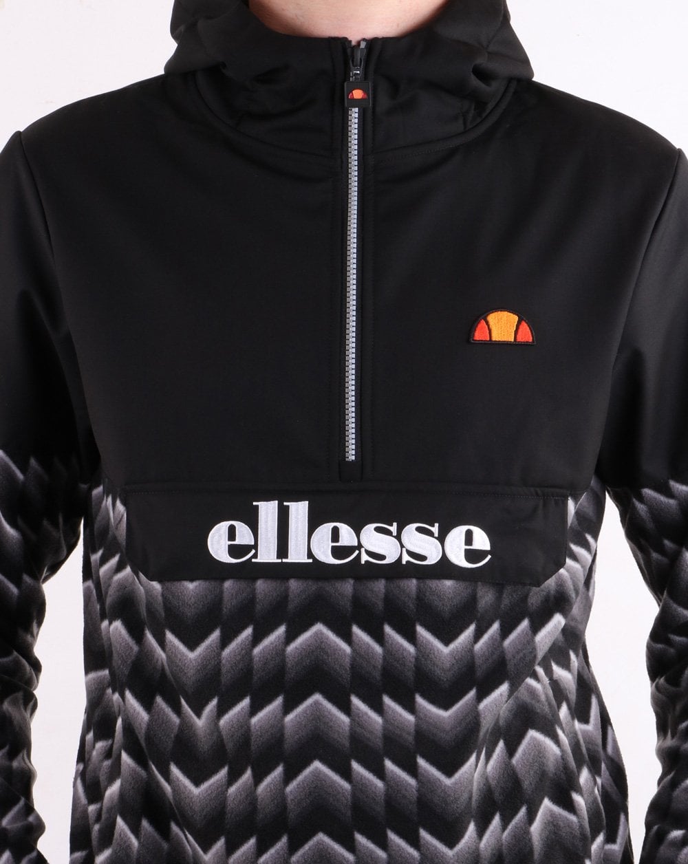 Ellesse Fleecejacke Schwarz/Grau