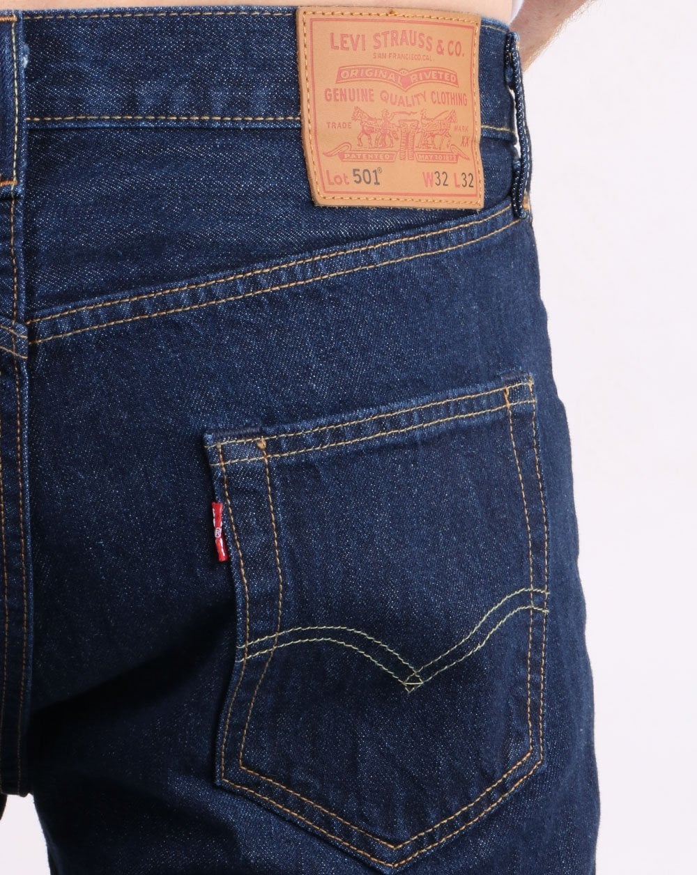 Levis 501 Original Straight Fit Jeans, eine Waschung