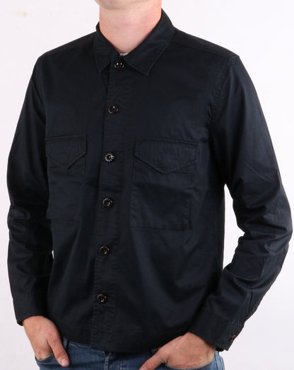 Pretty Green Überhemd Schwarz