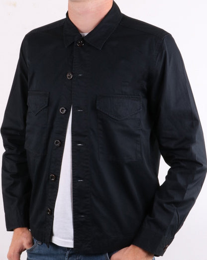 Pretty Green Überhemd Schwarz