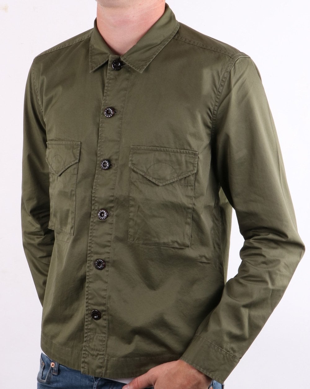 Pretty Green Overshirt Khaki