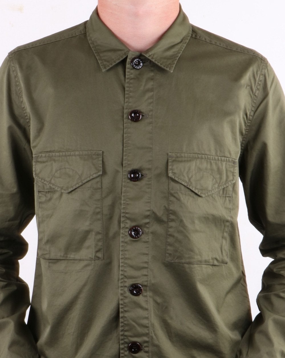 Pretty Green Überhemd Khaki