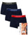 Lacoste Triple Pack Trunk Navy/methylene Red
