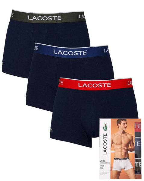 Lacoste Triple Pack Trunk Navy/methylene Red