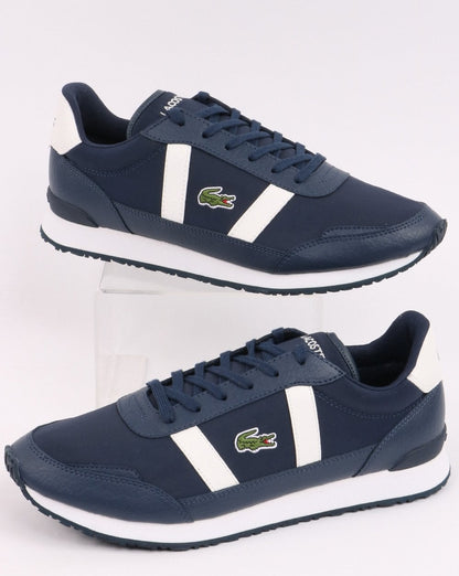 Lacoste Partner Trainer Marineblau/Off-White