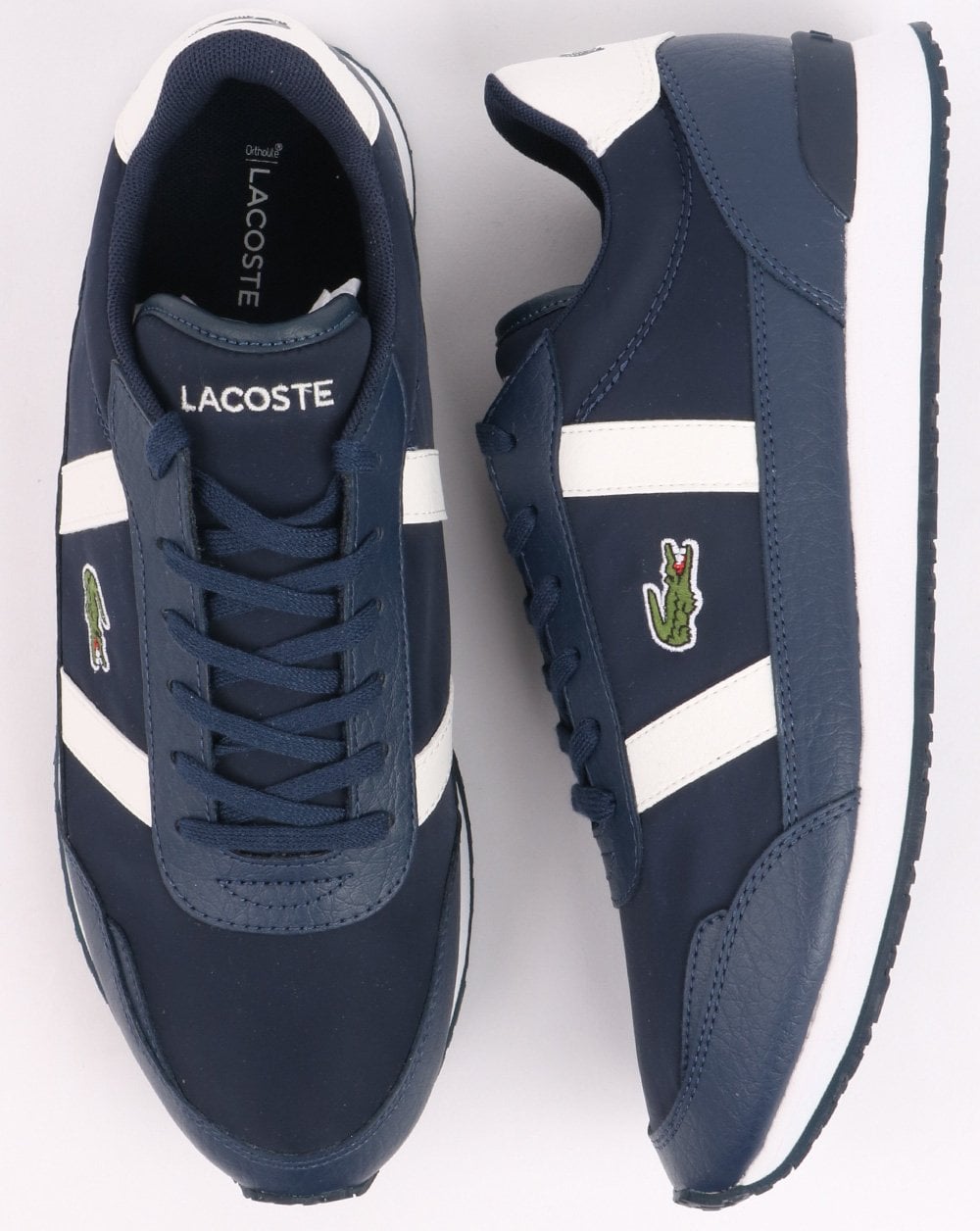 Lacoste Partner Trainer Marineblau/Off-White
