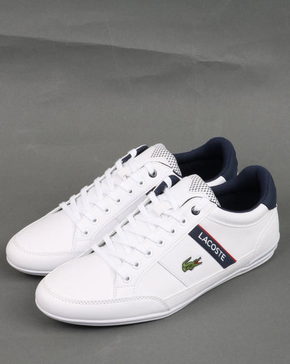 Lacoste Chaymon Trainer Weiß/Marineblau/Rot