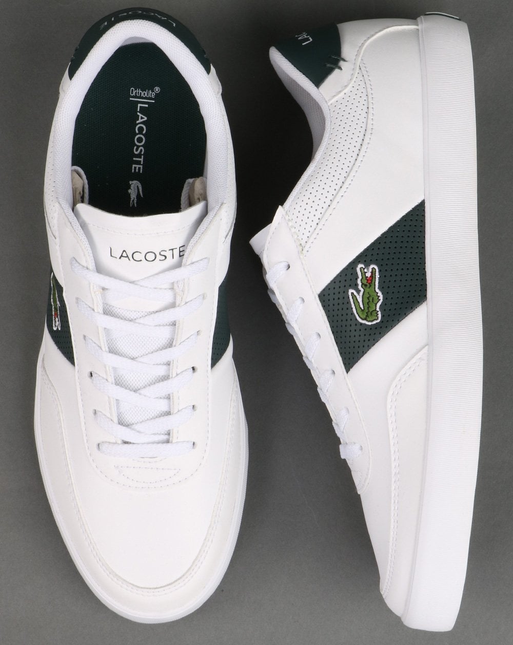 Lacoste Court Master Trainer Weiß/Dunkelgrün