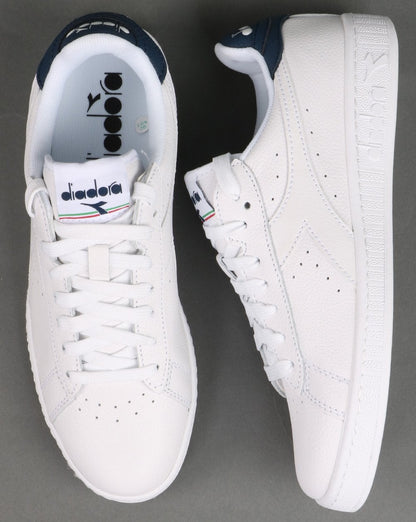 Diadora Game L Low Optisches Weiß/Jeansblau
