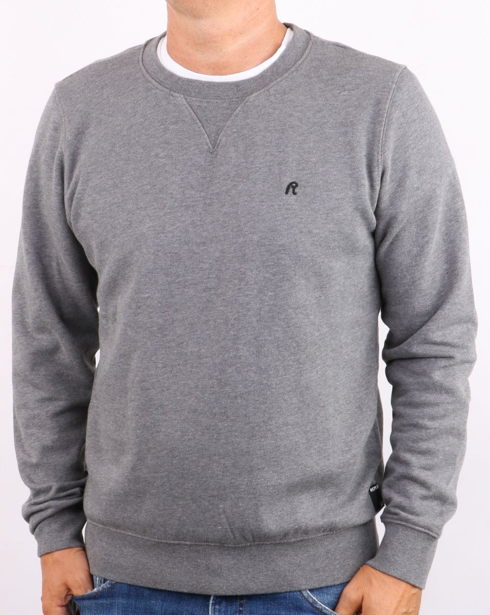 Replay Sweatshirt Grau Melange
