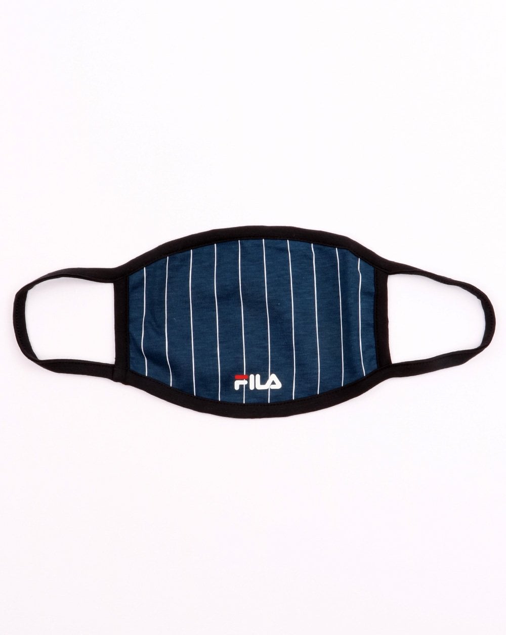 Fila – Vintage Borg-Streifenmaske in Marineblau