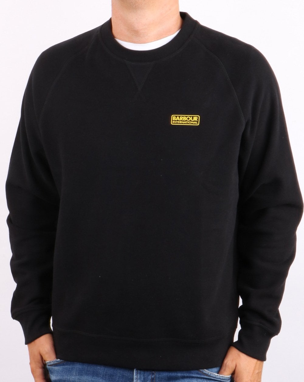 Barbour International Essential Crew Sweatshirt Schwarz