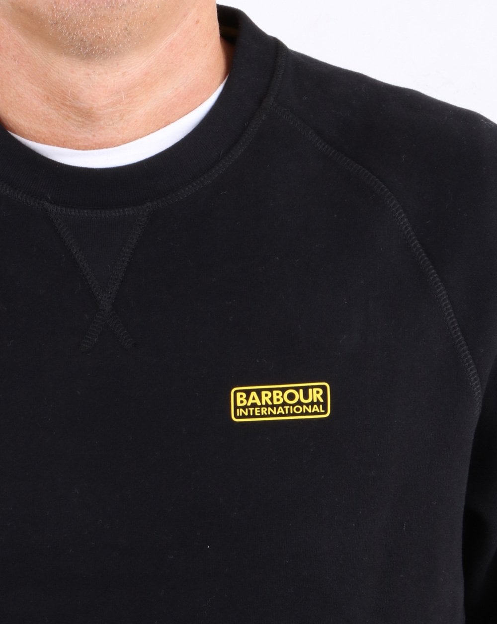 Barbour International Essential Crew Sweatshirt Schwarz