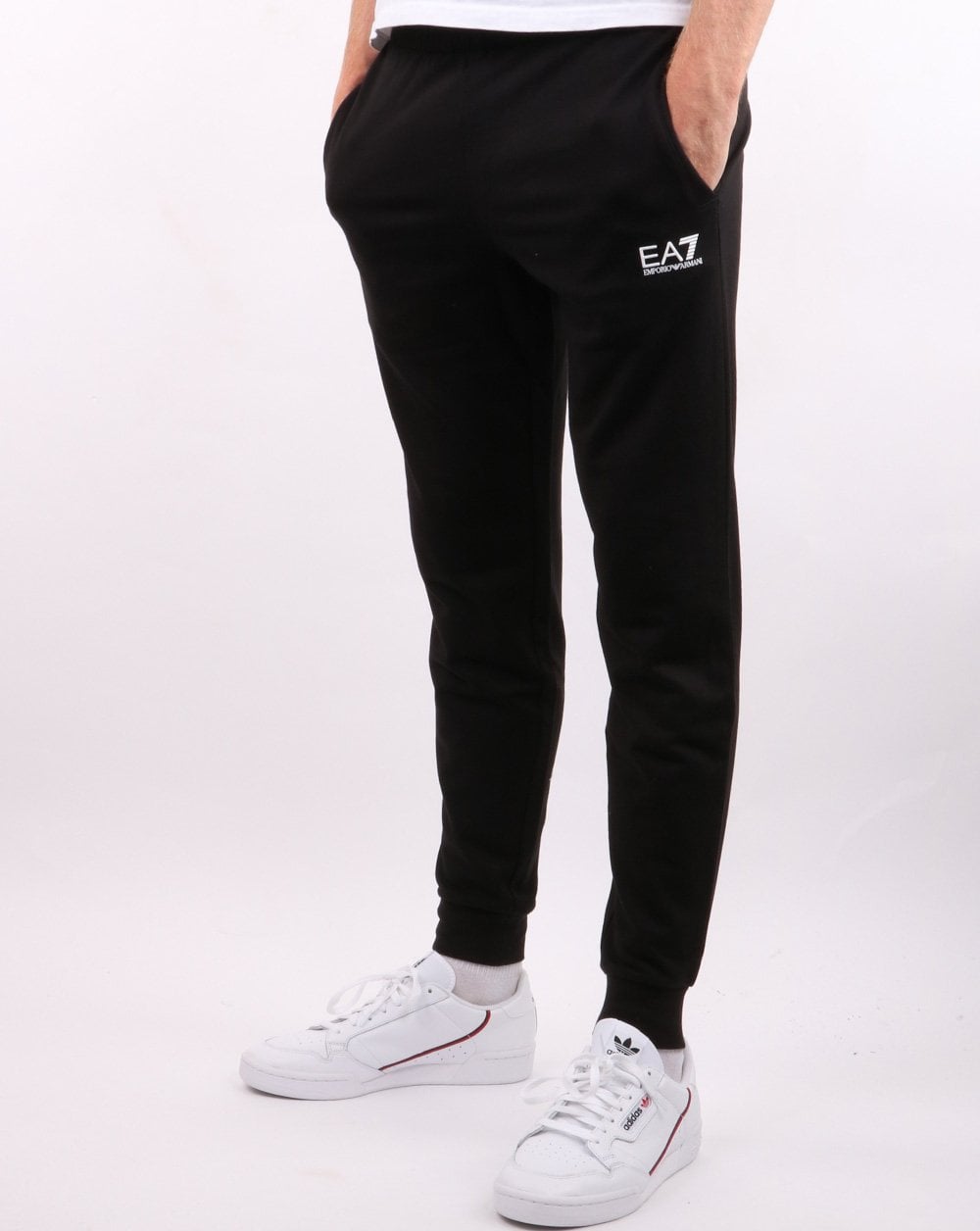 Emporio Armani EA7 Trainingshose Schwarz/Weiß