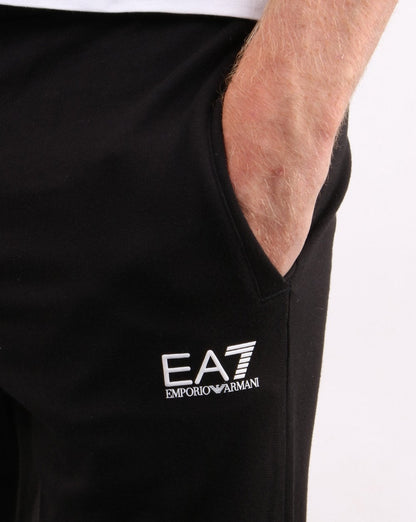Emporio Armani EA7 Trainingshose Schwarz/Weiß