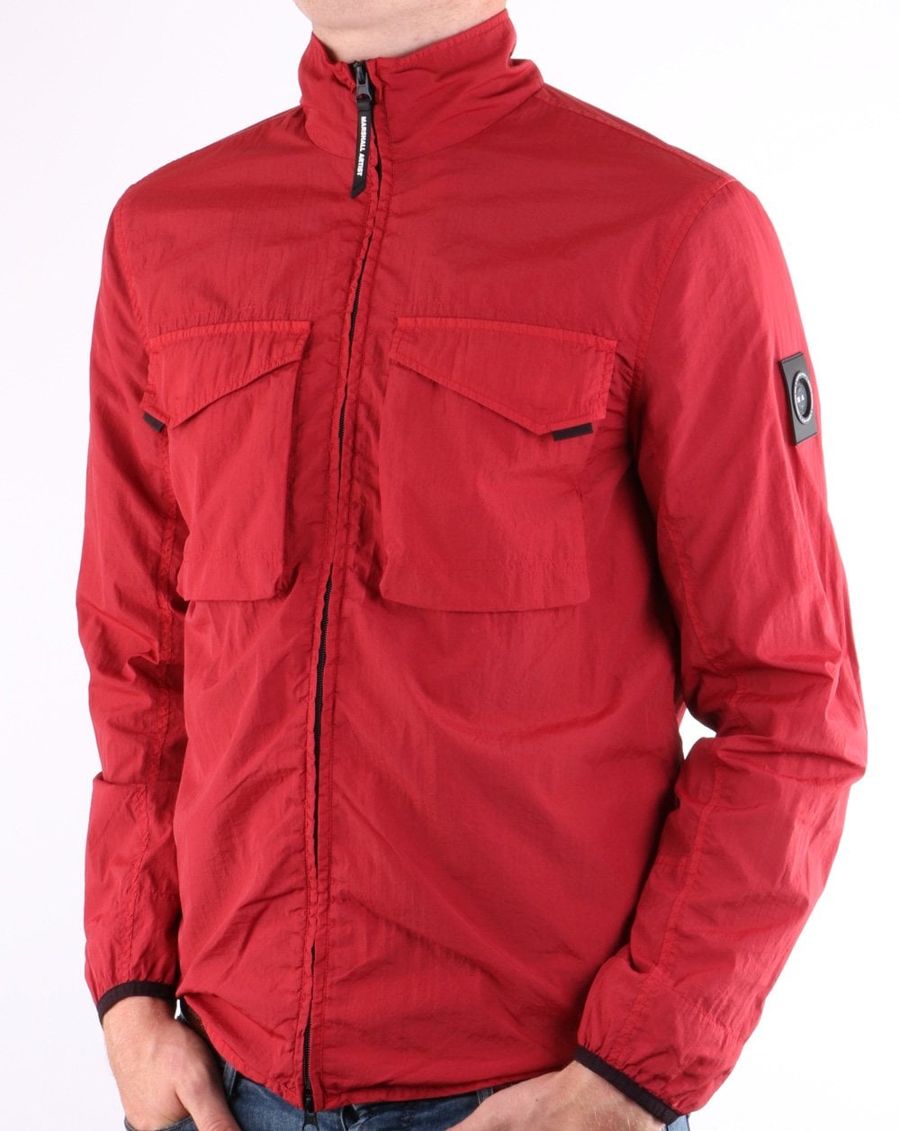 Marshall Artist Overshirt Jacket in Lucid Red