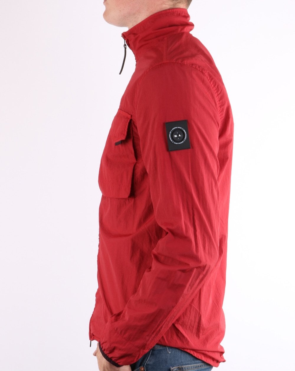 Marshall Artist Overshirt Jacket in Lucid Red
