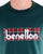 Benetton Box Logo T Shirt Dark Green