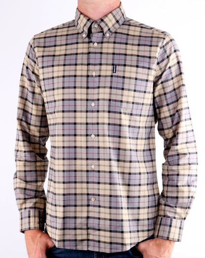 Barbour – Maßgeschneidertes Hemdkleid im Tartan-Stil
