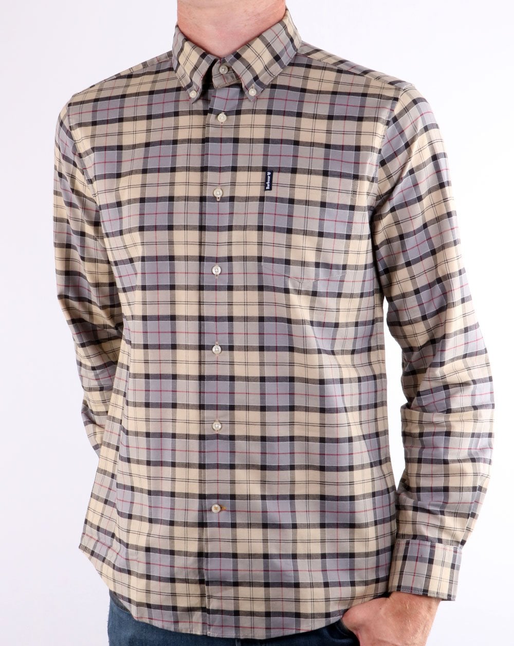 Barbour – Maßgeschneidertes Hemdkleid im Tartan-Stil