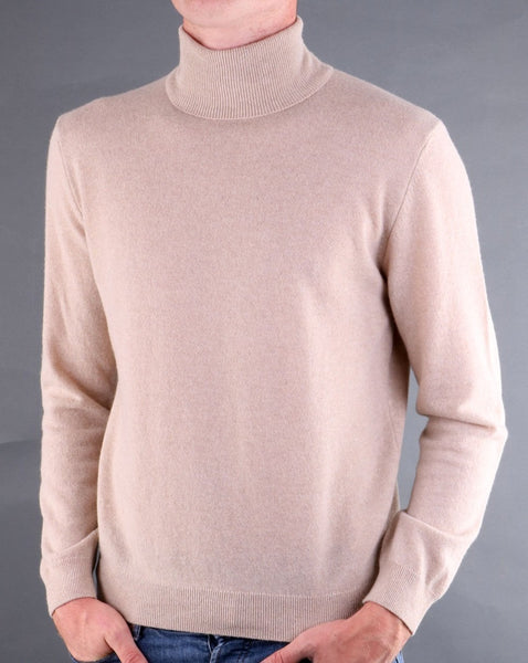 Benetton Roll Neck Jumper Oatmeal
