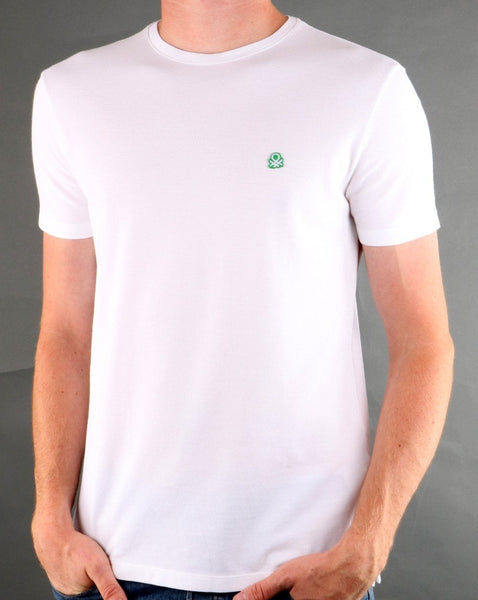 Benetton Patch Logo T-shirt White