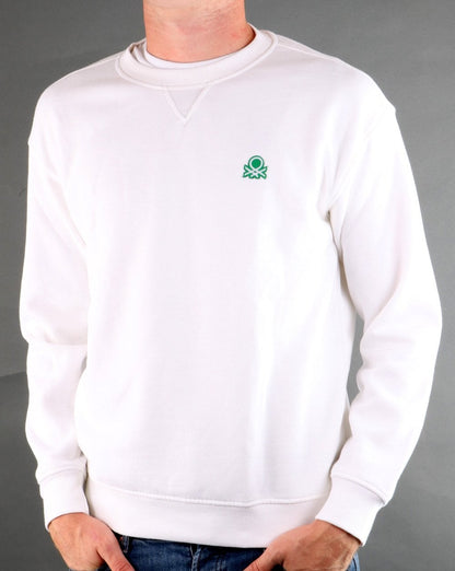 Benetton Sweatshirt Weiß