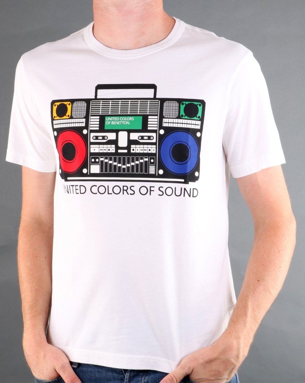 Benetton Printed T-shirt White